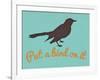 Put A Bird On It Blue-null-Framed Art Print