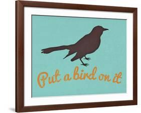 Put A Bird On It Blue-null-Framed Art Print