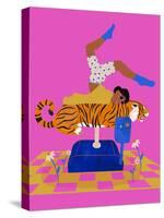 Put a tiger in your heart-Jota de jai-Stretched Canvas