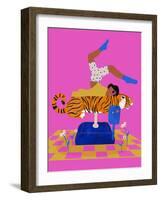 Put a tiger in your heart-Jota de jai-Framed Giclee Print