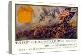 Put Fighting Blood in your Business-Dan Smith-Stretched Canvas