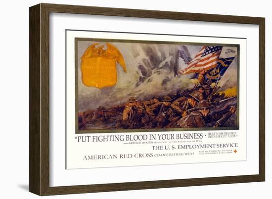 Put Fighting Blood in your Business-Dan Smith-Framed Art Print