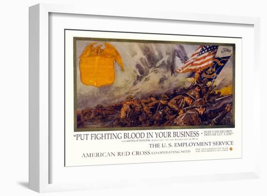 Put Fighting Blood in your Business-Dan Smith-Framed Art Print