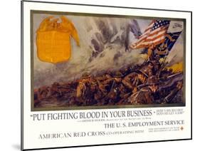 Put Fighting Blood in your Business-Dan Smith-Mounted Art Print