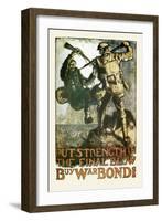 Put Strength in the Final Blow-Frank Brangwyn-Framed Art Print