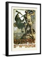 Put Strength in the Final Blow-Frank Brangwyn-Framed Art Print