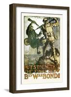 Put Strength in the Final Blow-Frank Brangwyn-Framed Art Print