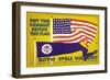 Put the Pennant Beside the Flag, c.1917-Charles Buckles Falls-Framed Art Print