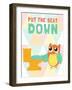 Put the Seat Down-SD Graphics Studio-Framed Art Print