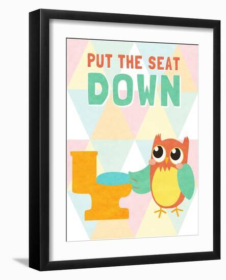 Put the Seat Down-SD Graphics Studio-Framed Art Print