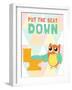 Put the Seat Down-SD Graphics Studio-Framed Art Print