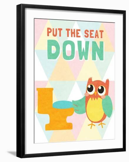 Put the Seat Down-SD Graphics Studio-Framed Art Print