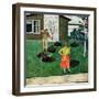 "Put the Tree There?", April 9, 1955-George Hughes-Framed Giclee Print