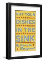 Put Your Dishes in the Sink-John W^ Golden-Framed Giclee Print