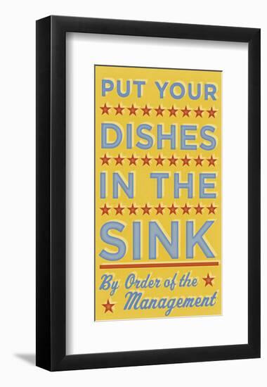 Put Your Dishes in the Sink-John W^ Golden-Framed Giclee Print