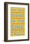 Put Your Dishes in the Sink-John W^ Golden-Framed Giclee Print