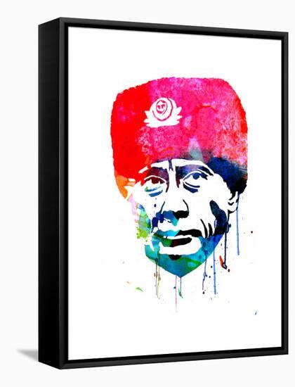 Putin Watercolor-Lora Feldman-Framed Stretched Canvas