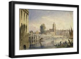 Putney Bridge and Church from near the Old Swan, Fulham-Joseph Murray Ince-Framed Giclee Print