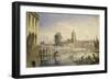 Putney Bridge and Church from near the Old Swan, Fulham-Joseph Murray Ince-Framed Giclee Print