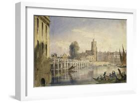 Putney Bridge and Church from near the Old Swan, Fulham-Joseph Murray Ince-Framed Giclee Print