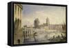 Putney Bridge and Church from near the Old Swan, Fulham-Joseph Murray Ince-Framed Stretched Canvas