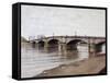 Putney Bridge-Isabel Hutchison-Framed Stretched Canvas