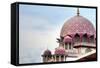 Putra Mosque is the Principal Mosque of Putrajaya, Malaysia.-szefei-Framed Stretched Canvas