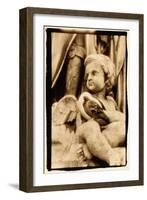 Putti and Pigeon, Opera House, Paris-Theo Westenberger-Framed Art Print