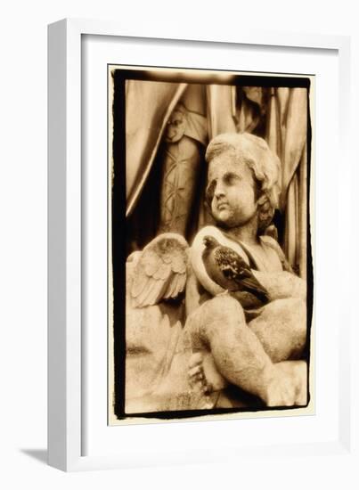 Putti and Pigeon, Opera House, Paris-Theo Westenberger-Framed Art Print