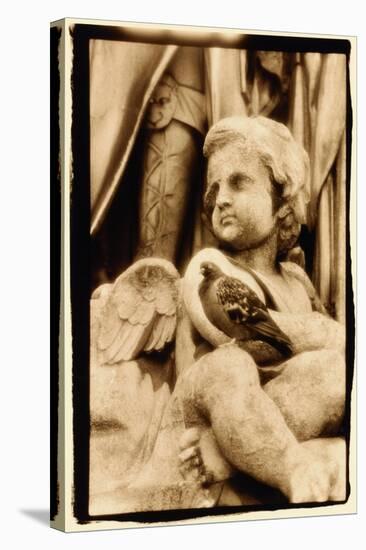 Putti and Pigeon, Opera House, Paris-Theo Westenberger-Stretched Canvas