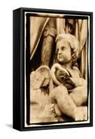 Putti and Pigeon, Opera House, Paris-Theo Westenberger-Framed Stretched Canvas
