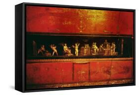 Putti as Goldsmiths, Mural of the 4th Style, 1st CE-null-Framed Stretched Canvas