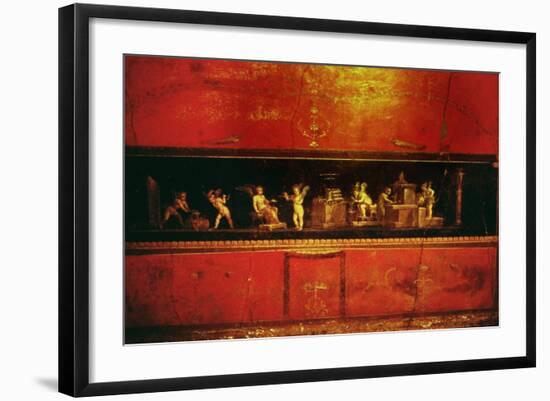 Putti as Goldsmiths, Mural of the 4th Style, 1st CE-null-Framed Giclee Print