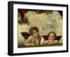 Putti, Detail from the Sistine Madonna-Raffael-Framed Premium Giclee Print