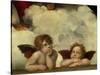 Putti, Detail from the Sistine Madonna-Raffael-Stretched Canvas