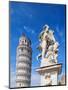 Putti Fountain and Leaning Tower, Piazza dei Miracoli, Pisa, Tuscany, Italy-Karol Kozlowski-Mounted Photographic Print
