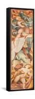 Putti Holding Fruits-keys-Framed Stretched Canvas