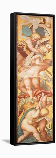 Putti Holding Priestly Emblems-Bernardino Campi-Framed Stretched Canvas