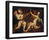 Putti Musicmaking-Domenico Piola, the Elder (Circle of)-Framed Giclee Print