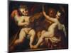 Putti Musicmaking-Domenico Piola, the Elder (Circle of)-Mounted Giclee Print