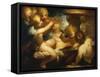 Putti Sharpening their Arrows-Valerio Castello-Framed Stretched Canvas