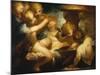 Putti Sharpening their Arrows-Valerio Castello-Mounted Giclee Print