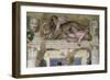 Putti with a Greyhound and Mascarons, 1569-70-Giovanni Battista Zelotti-Framed Giclee Print