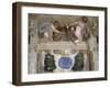 Putti with a Greyhound, Fruit Festoons and Mascarons, 1569-70-Giovanni Battista Zelotti-Framed Giclee Print