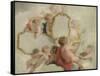 Putti with Mirrors-Jacob De Wit-Framed Stretched Canvas