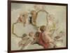 Putti with Mirrors-Jacob De Wit-Framed Art Print