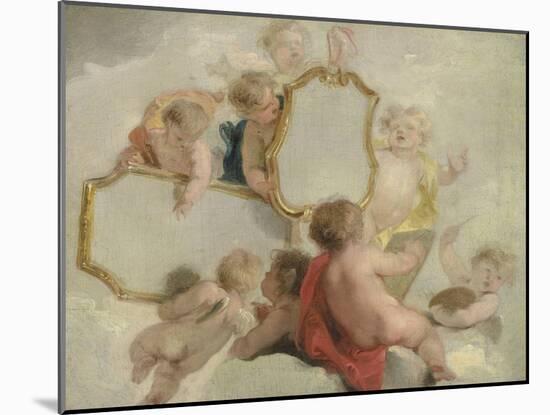 Putti with Mirrors-Jacob De Wit-Mounted Art Print