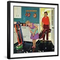 "Putting Around in the Kitchen," September 3, 1960-Richard Sargent-Framed Giclee Print