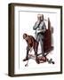 "Putting around the Office,"October 20, 1923-Walter Beach Humphrey-Framed Giclee Print