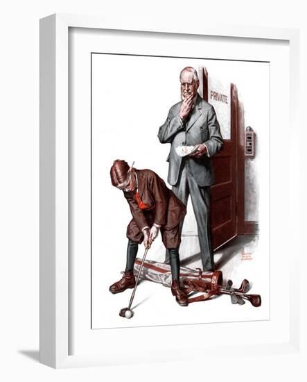 "Putting around the Office,"October 20, 1923-Walter Beach Humphrey-Framed Giclee Print